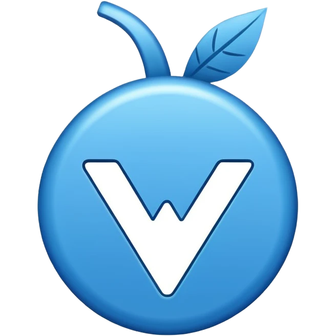 Make a blue tick mark emoji