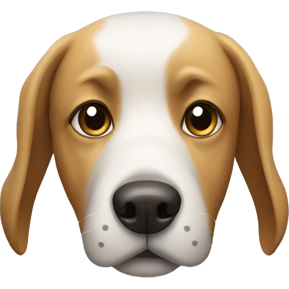 Dog wearing a hoddy emoji