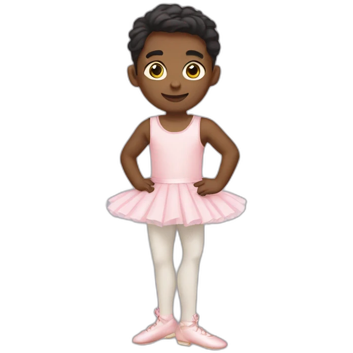 Boy with ballet shoes on  emoji