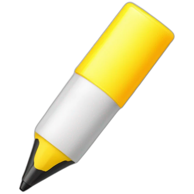 squared highlighter pen emoji
