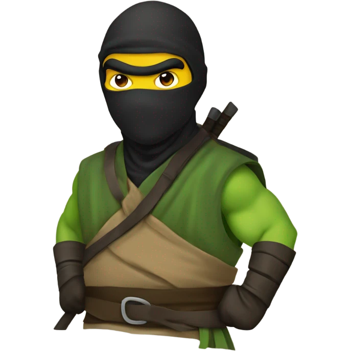 Ninja that’s is a turd that has the costumes of the ninja turtles emoji