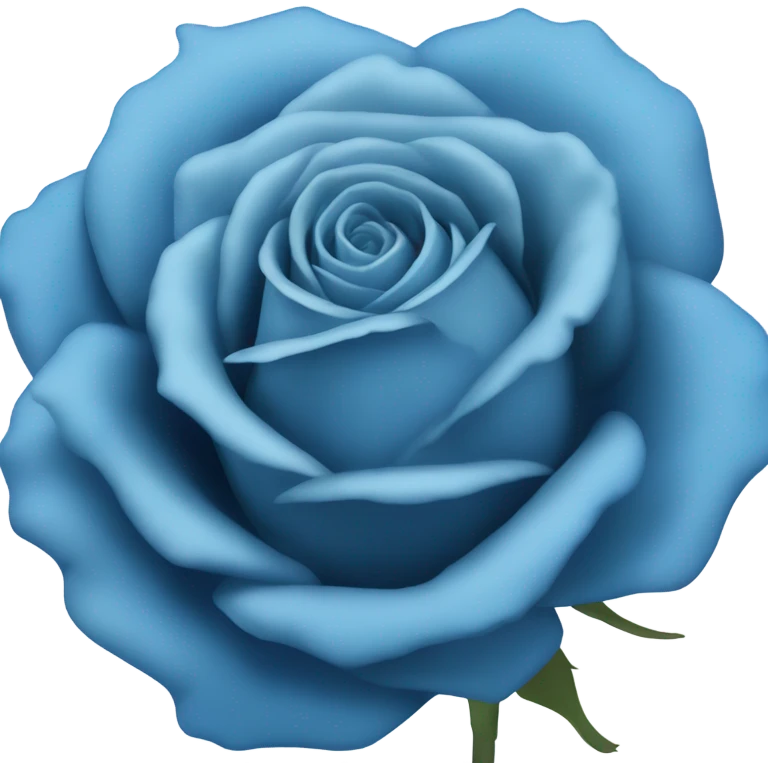 Blue rose emoji