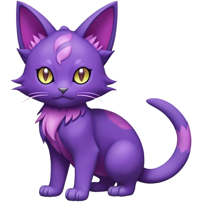 Purrloin-Delcatty-Pokémon-Fakémon-hybrid-creature (full body) emoji