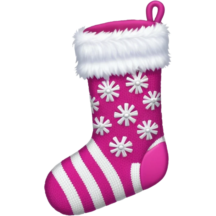 Pink cute christmas emoji