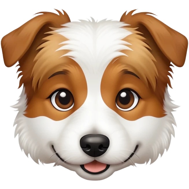 jeck russel pelo lungo emoji