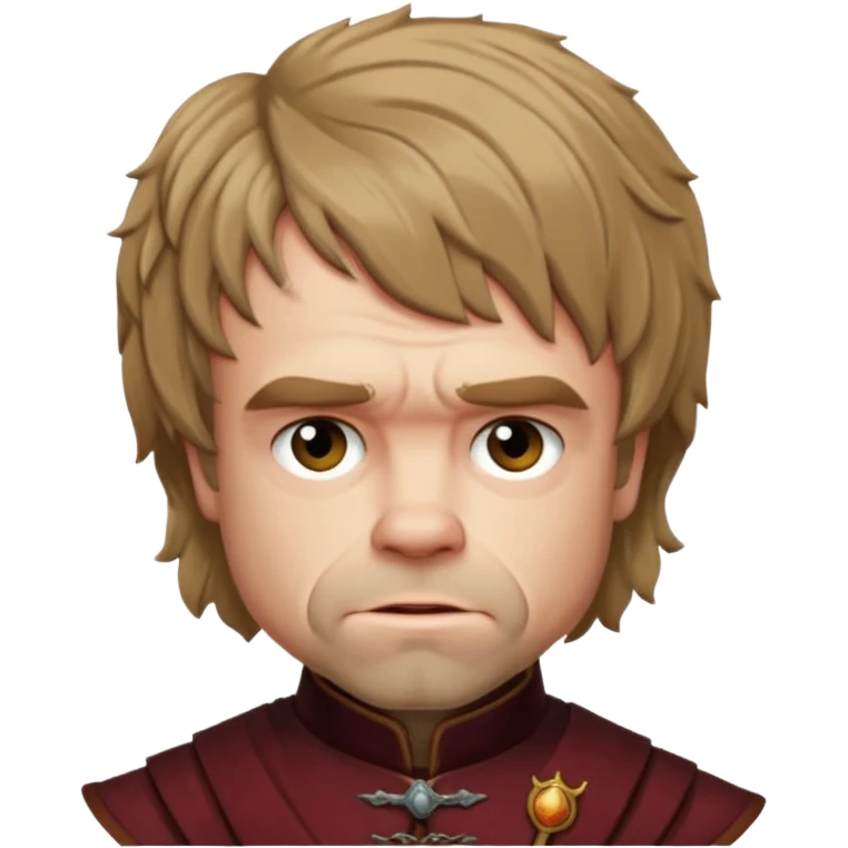 Tyrion Lannister  from Games of throne character face only front face emoji
