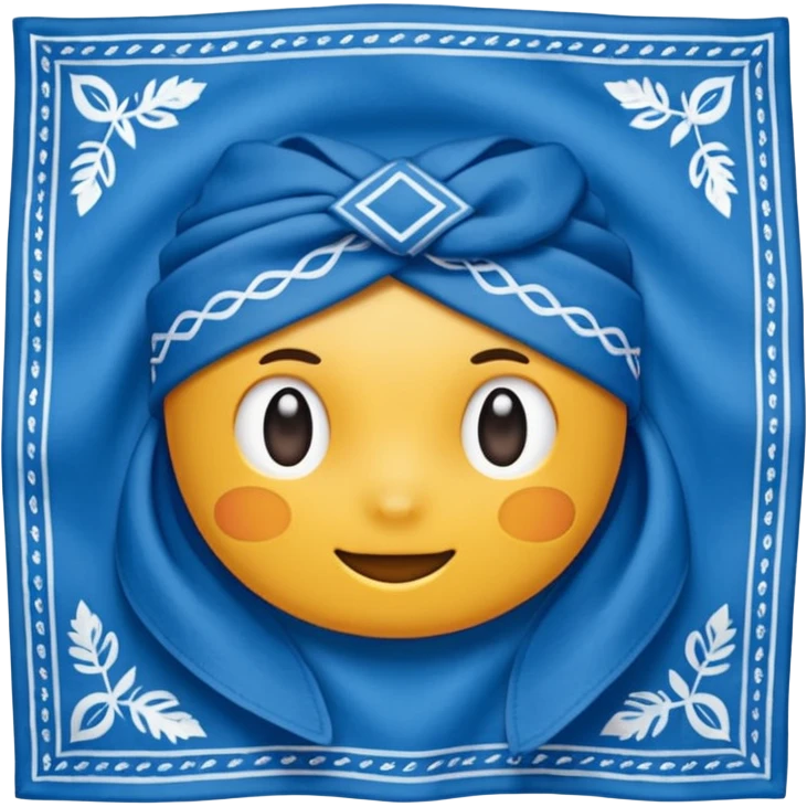 bandana,blue emoji