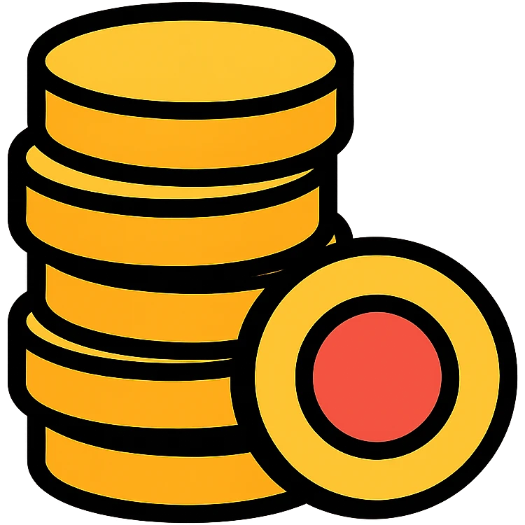 stack of coins icon emoji