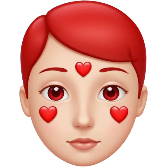 Nostril hearts emoji