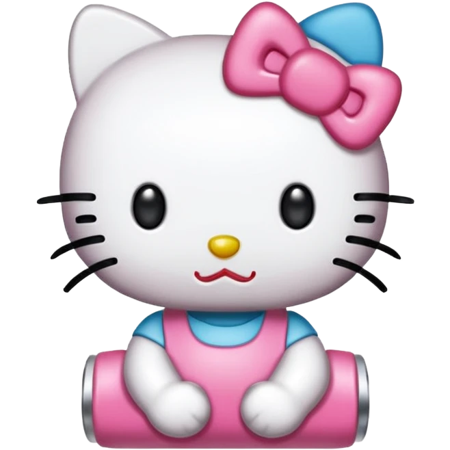 metallisorvi jossa on hello Kitty värit ja teema emoji