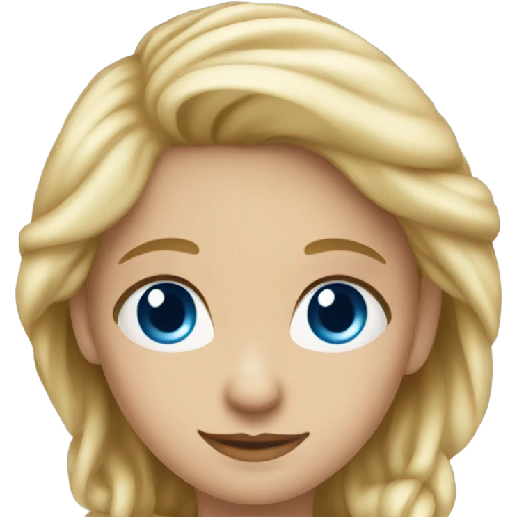   Blonde blue Girl Nailed it emoji