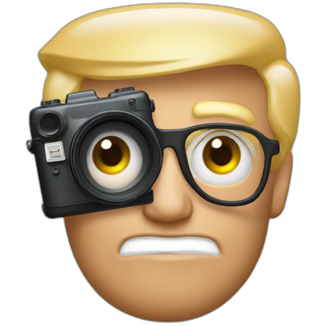 Donald Trump With Camera emoji