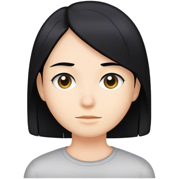 Pelo liso emoji