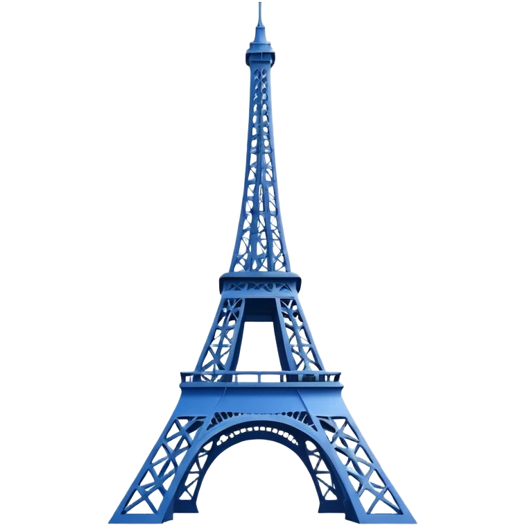 a blue eiffel tower emoji