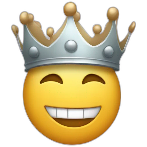 "A" with crown and plasters emoji