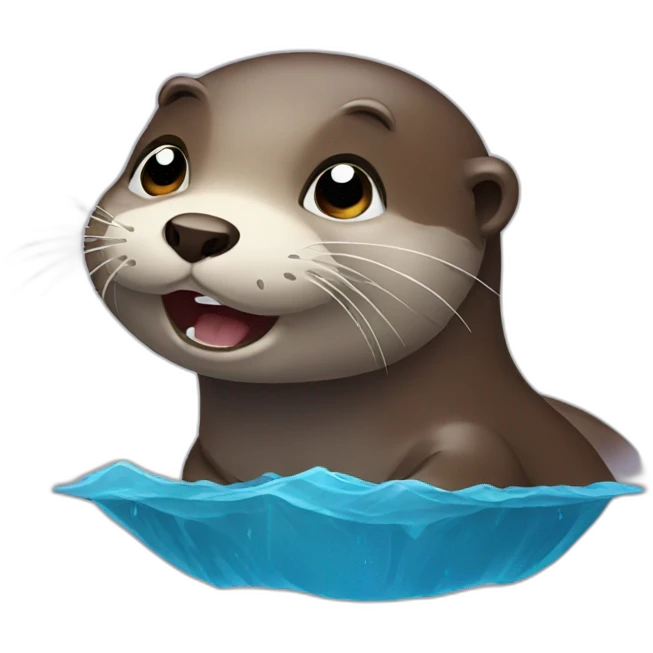 crying otter emoji
