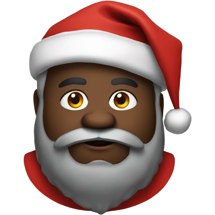 Fat black Santa  emoji