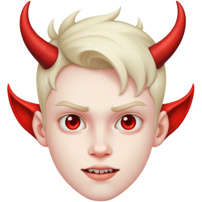 Teen with devil horns  emoji