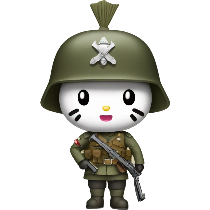 hello kitty soldier emoji