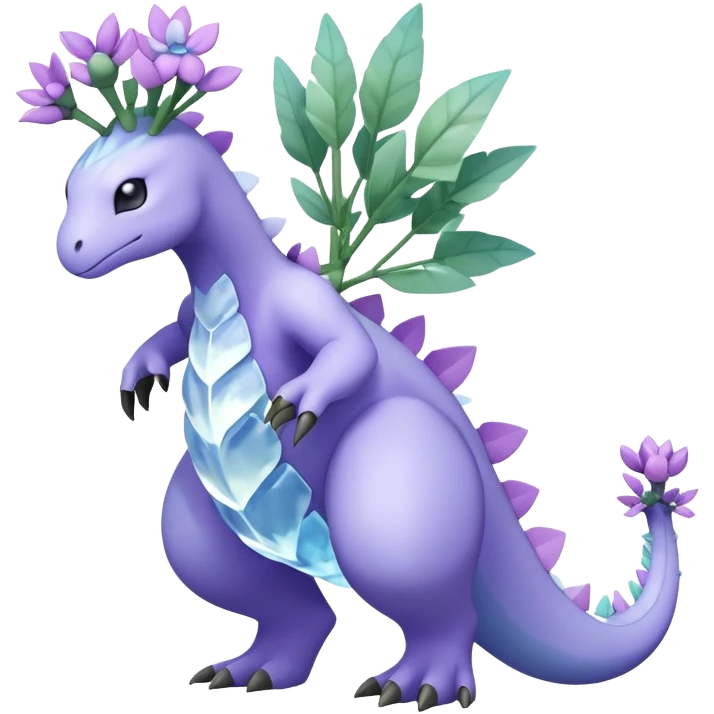 Meganium-Amaura-fakemon (full body) emoji
