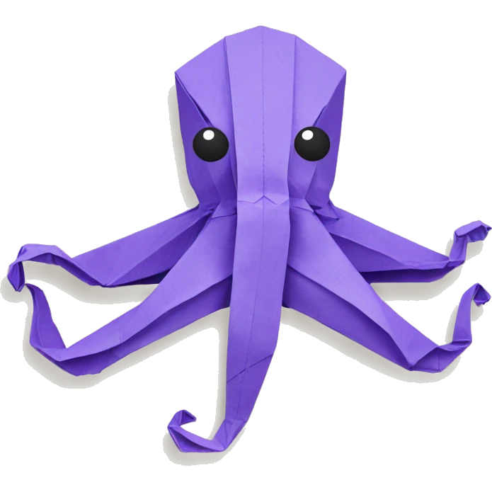 origami octopus emoji