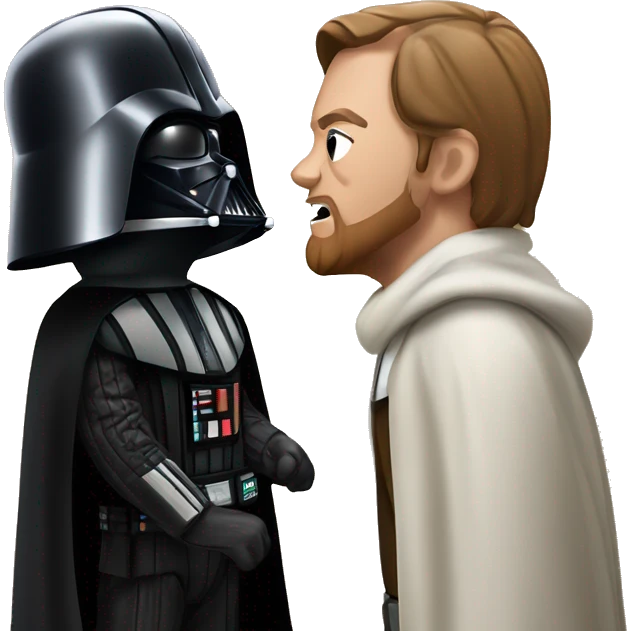 Darth vader vs obi wan emoji
