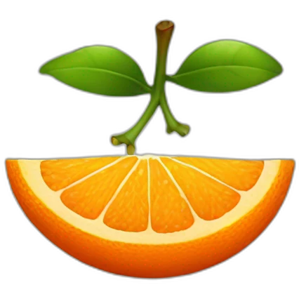Orange with an orange gradient emoji