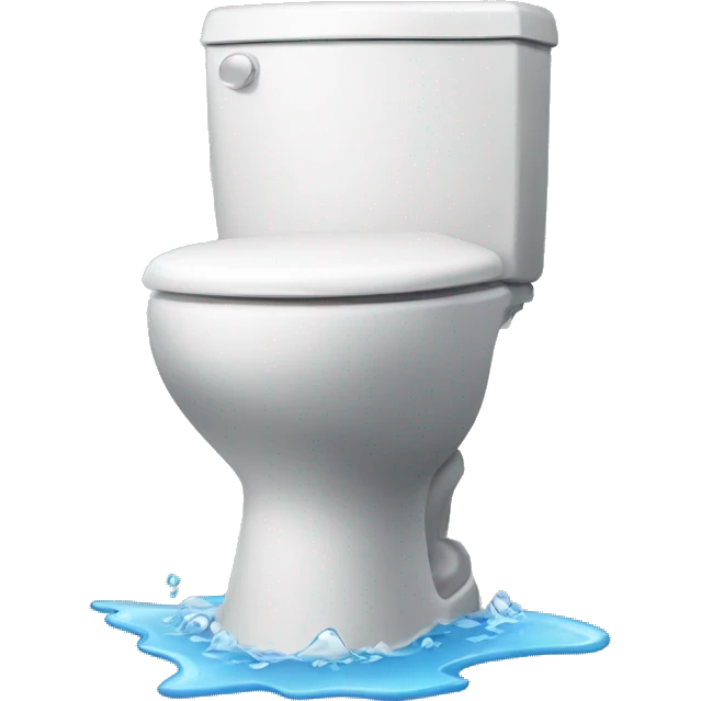 skibidi toilet overflowing with water emoji