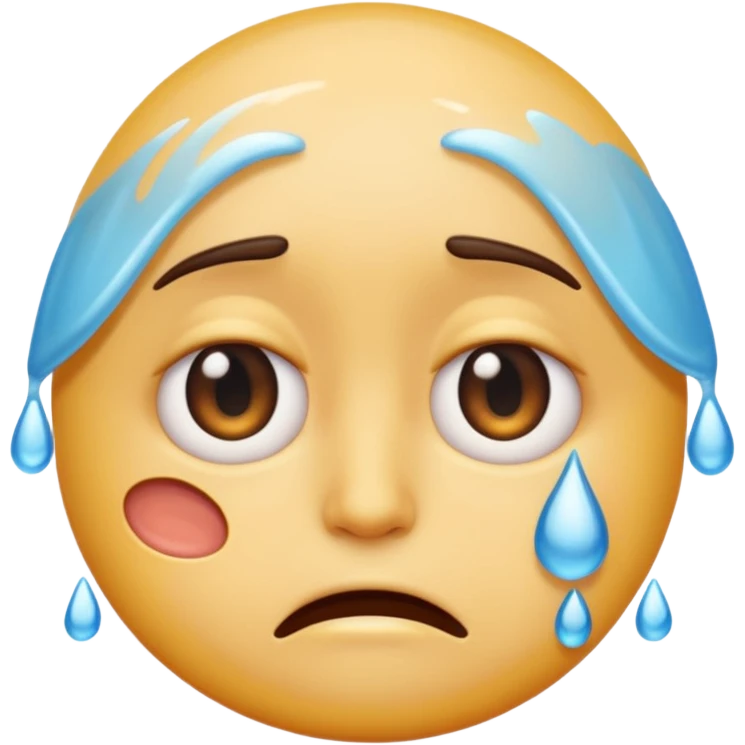emoji face trying not to cry emoji