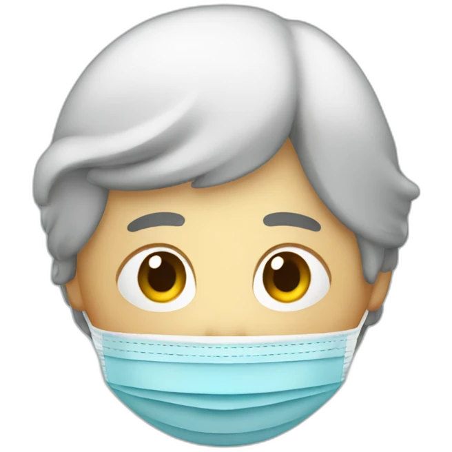 Person sick with covid emoji