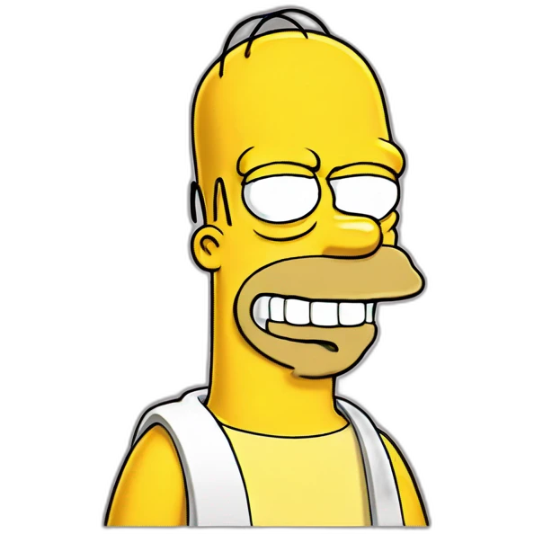 Homer simpson happy emoji
