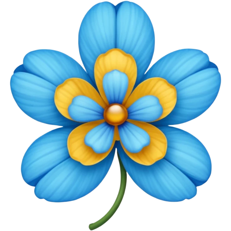 Flor azul en base a esta 🌸 emoji
