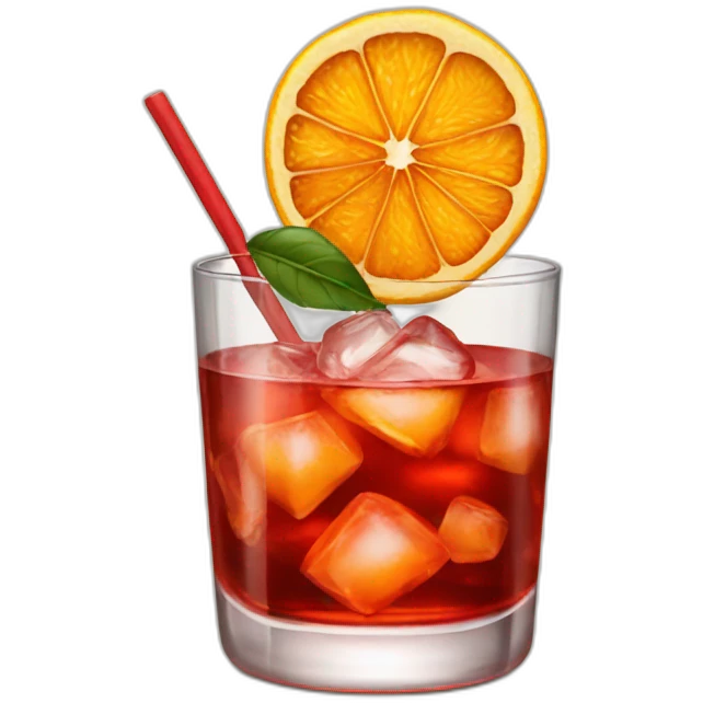 negroni drink emoji