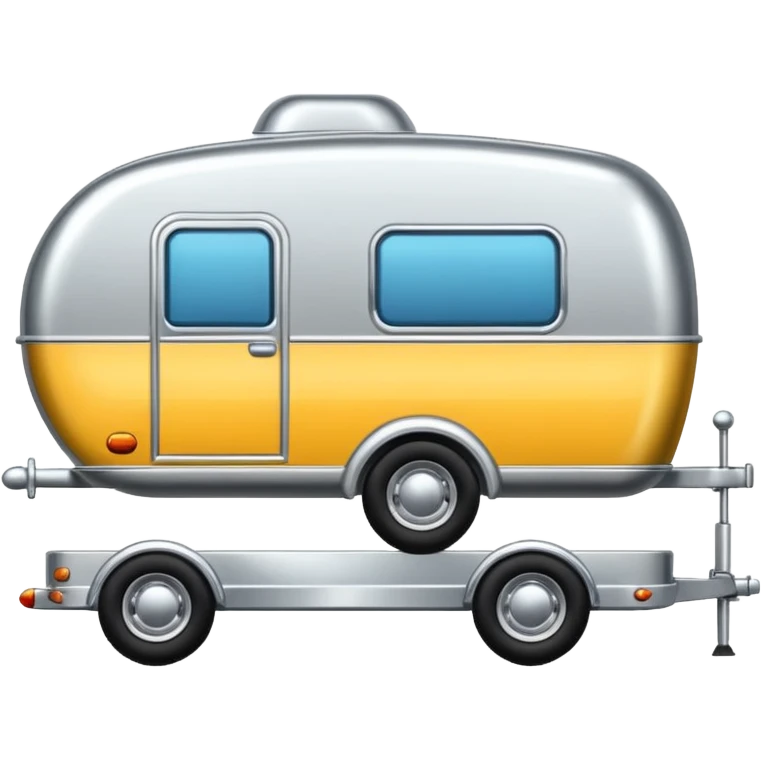 car pulling a trailer  emoji