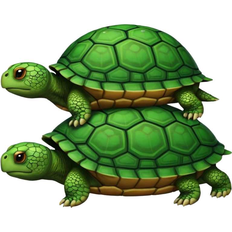 Turtle on Top of Turtle emoji