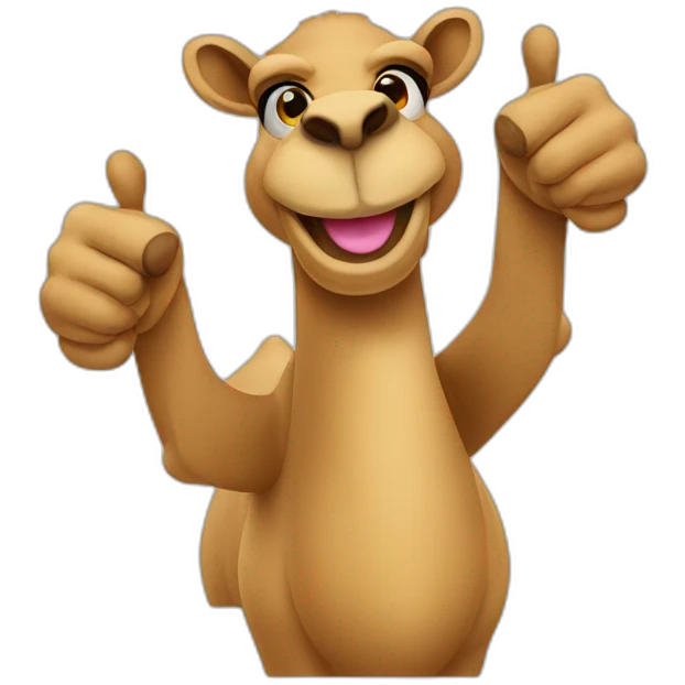 Camel thumbs up emoji