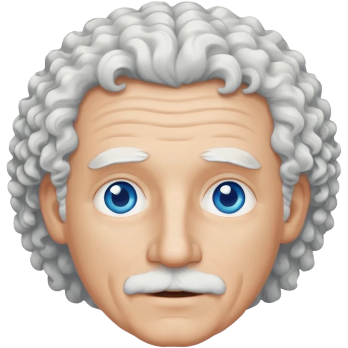Old white man with curly white hair emoji