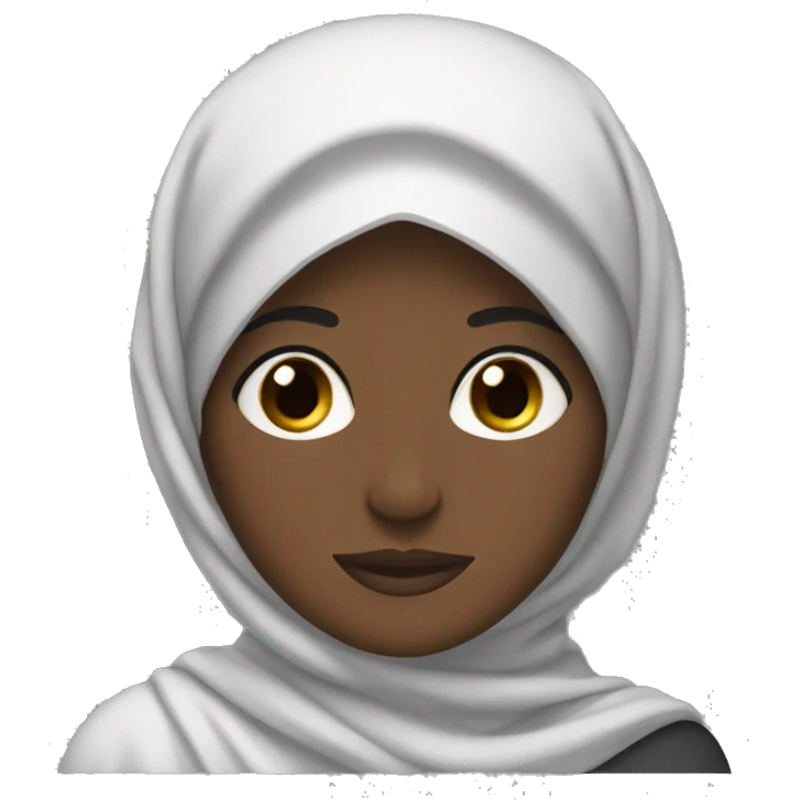 black hijabi gving advice emoji