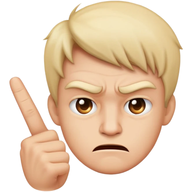 mad face middle finger  emoji
