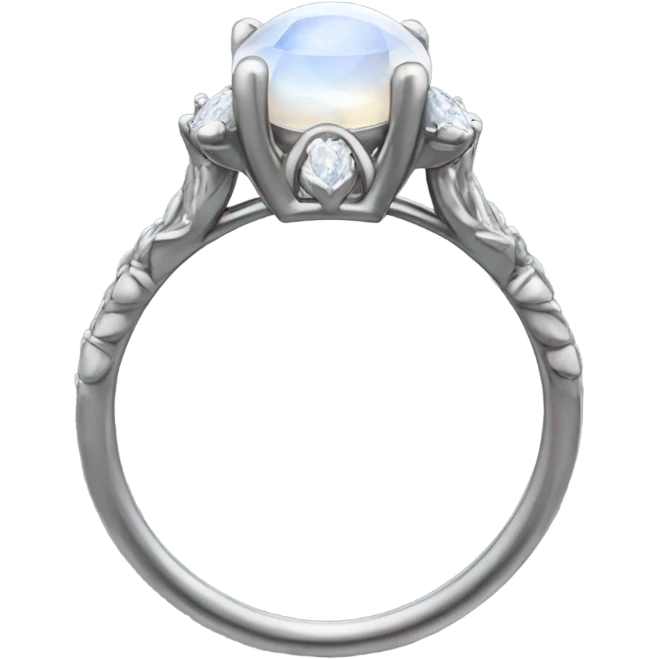 moonstone engagement ring emoji