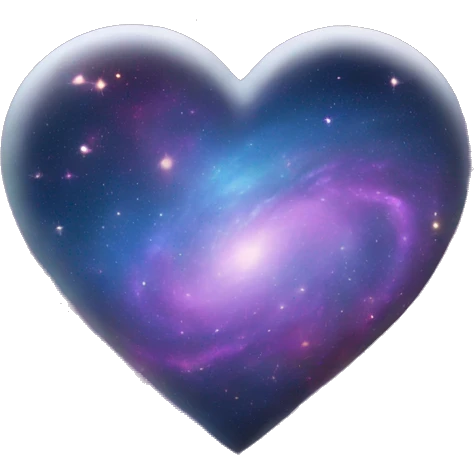 Galaxy heart emoji