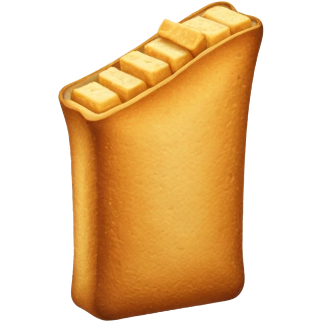 elongated crouton without a face emoji