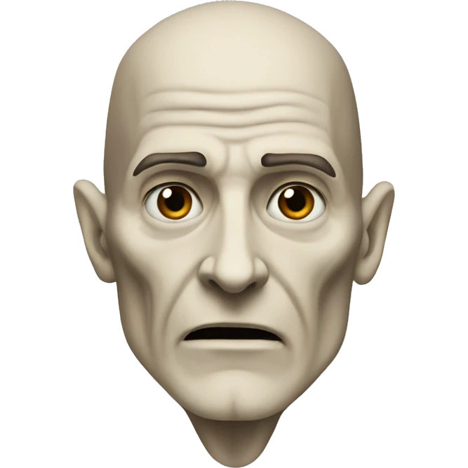 Lord Voldemort without nose emoji