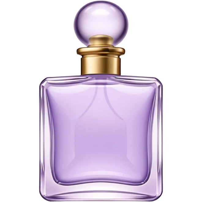 Perfume Bottle in square shape – Soft Lilac emoji