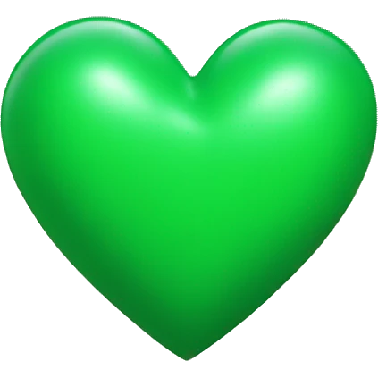 create a green heart emoji