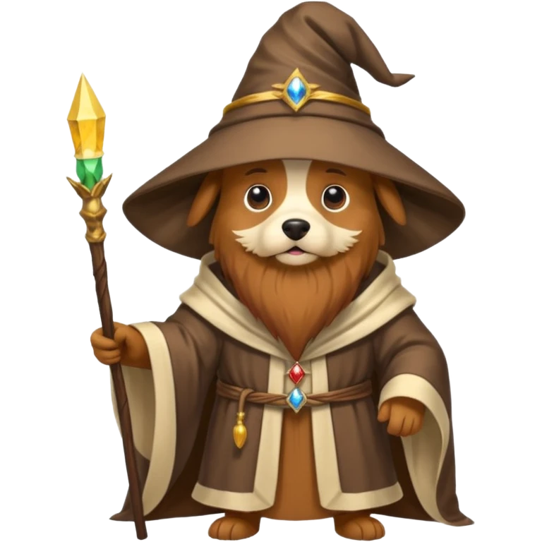 Dog wizard emoji