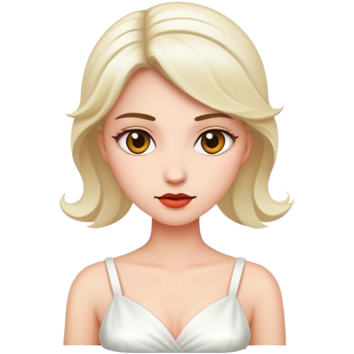 white dress emoji