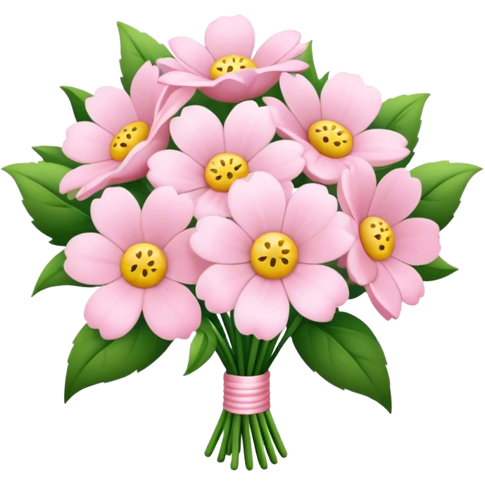 pale pink flower bouquet  emoji