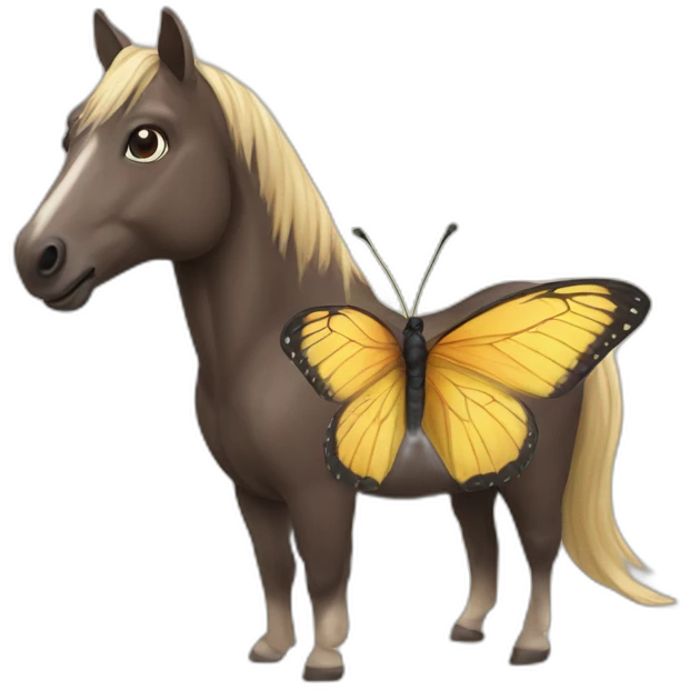 horse butterfly emoji
