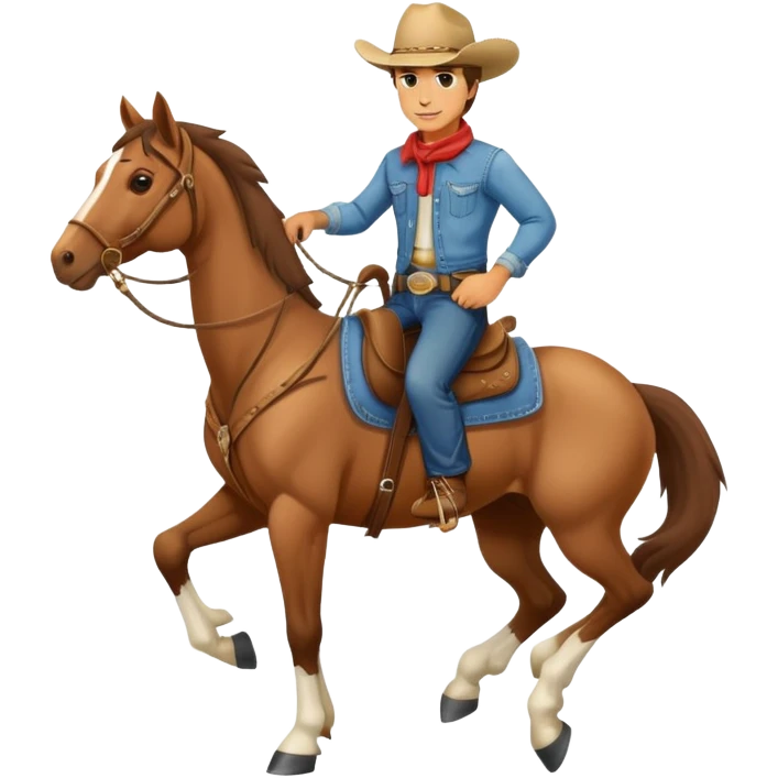 cowboy riding a horse emoji